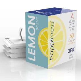8-Gallon Lemon-Scented Drawstring Trash Can Liners (60-Count 3-Packs of 20 Liners) - White
