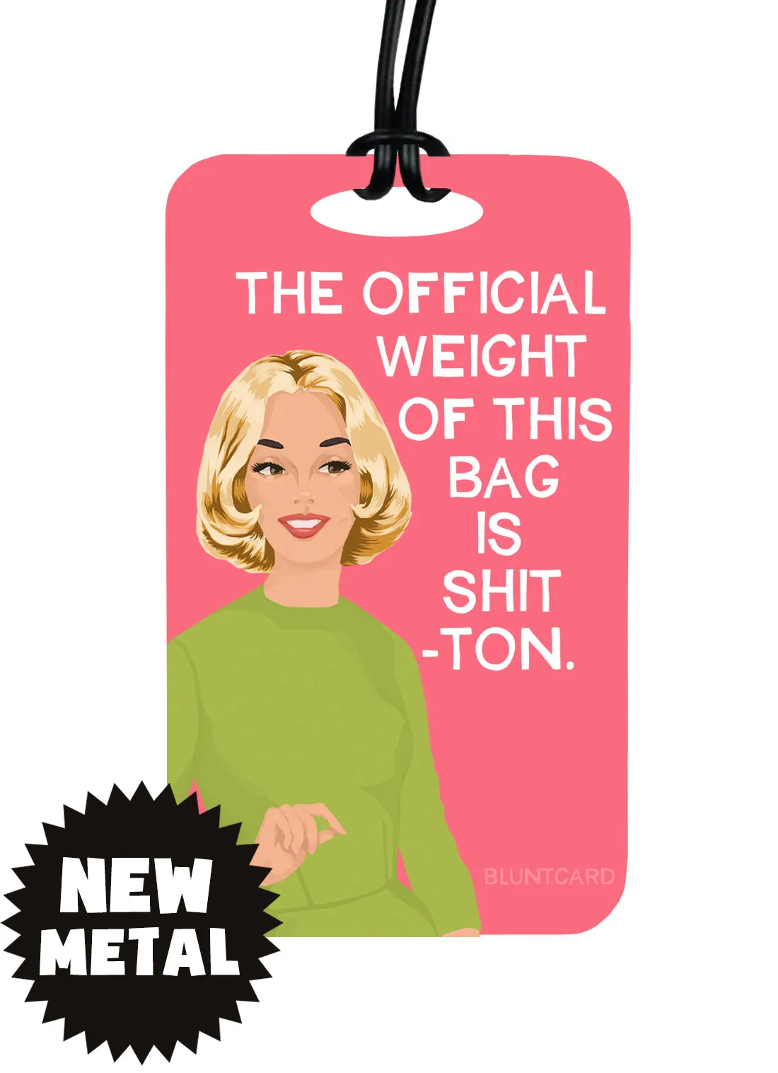 Aluminum Bag Tag - Shit-Ton- Blond