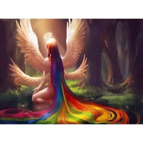 Angel With Rainbow