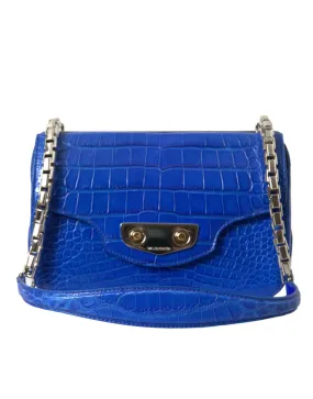 Balenciaga Blue Alligator Leather Neo Classic Mini Bag