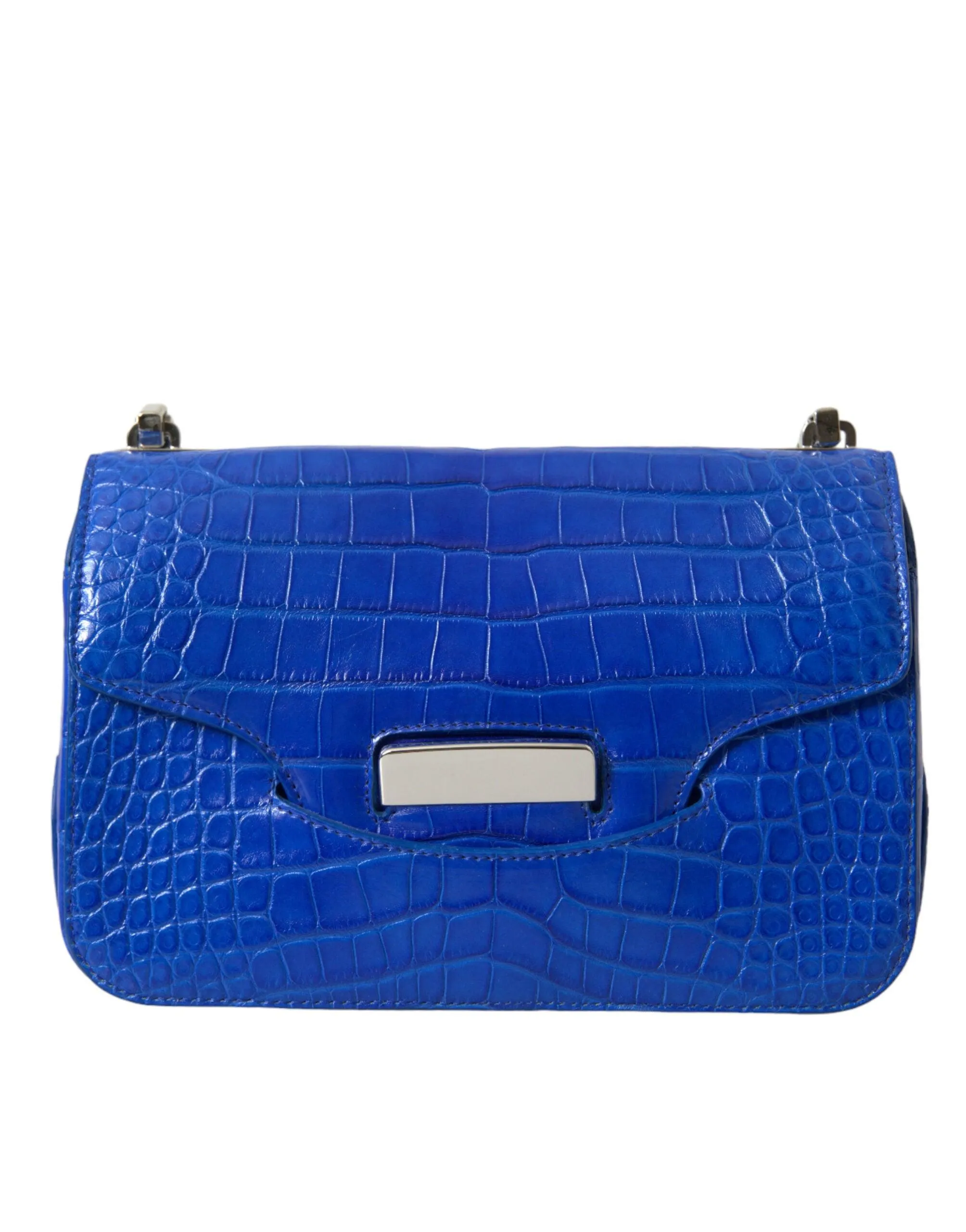 Balenciaga Blue Alligator Leather Neo Classic Mini Bag