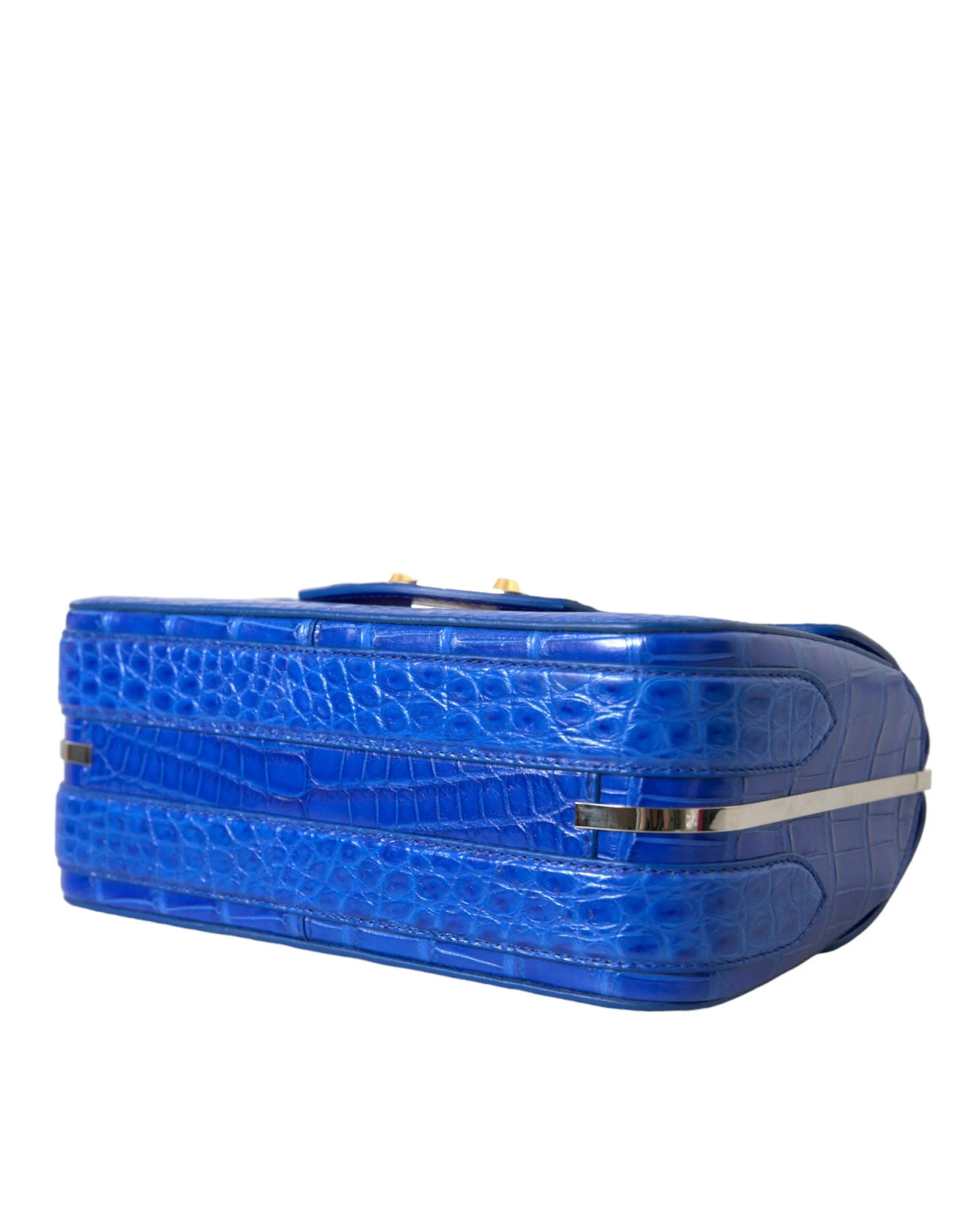 Balenciaga Blue Alligator Leather Neo Classic Mini Bag