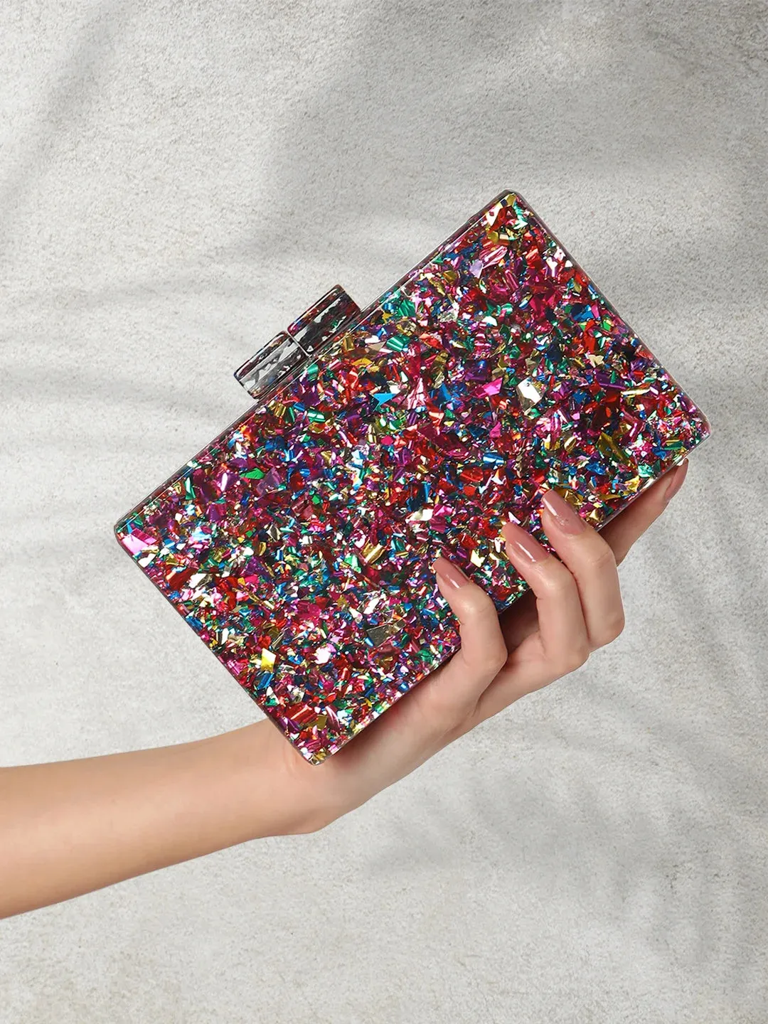Caprese Gianna Clutch Small Pink