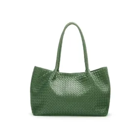 Cassidy Woven Slouchy Bag - Green