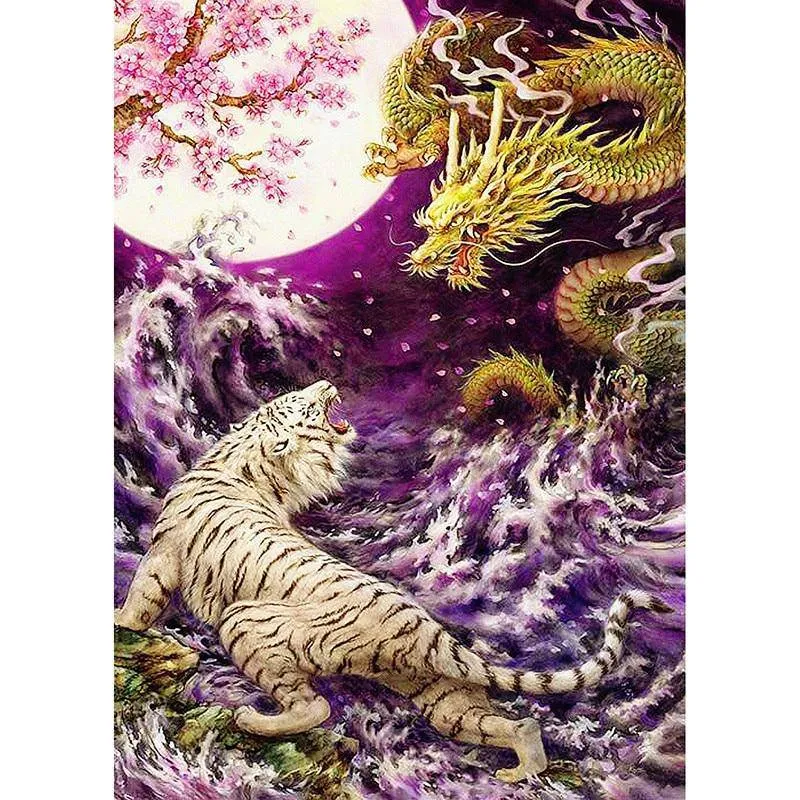 Chinese Dragon Fighting Tiger
