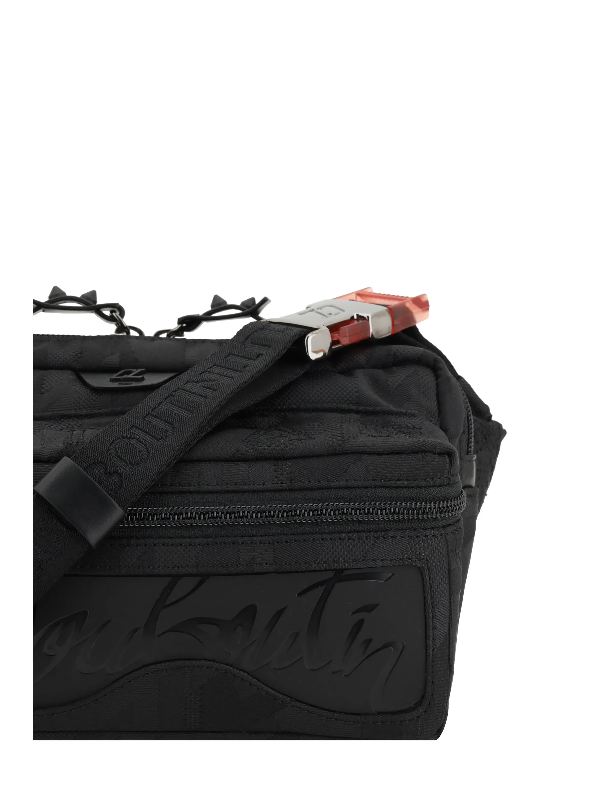 Christian Louboutin Men Loubideal Fanny Pack Jacquard Geometrique