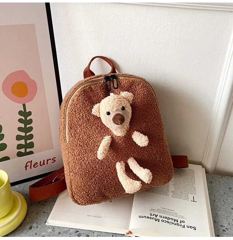 Cute Bear Shaped Shoulder Backpack