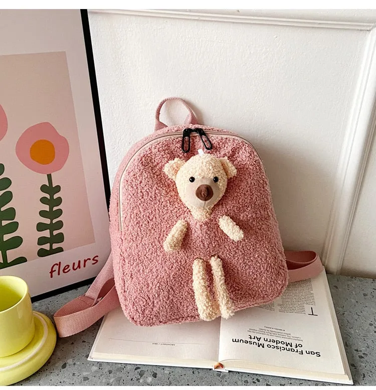 Cute Bear Shaped Shoulder Backpack