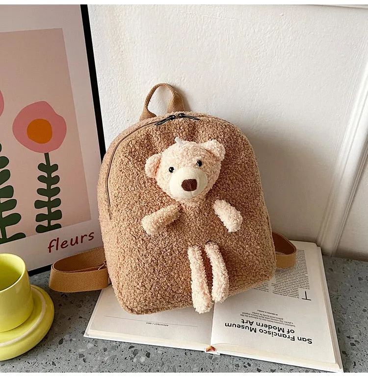 Cute Bear Shaped Shoulder Backpack