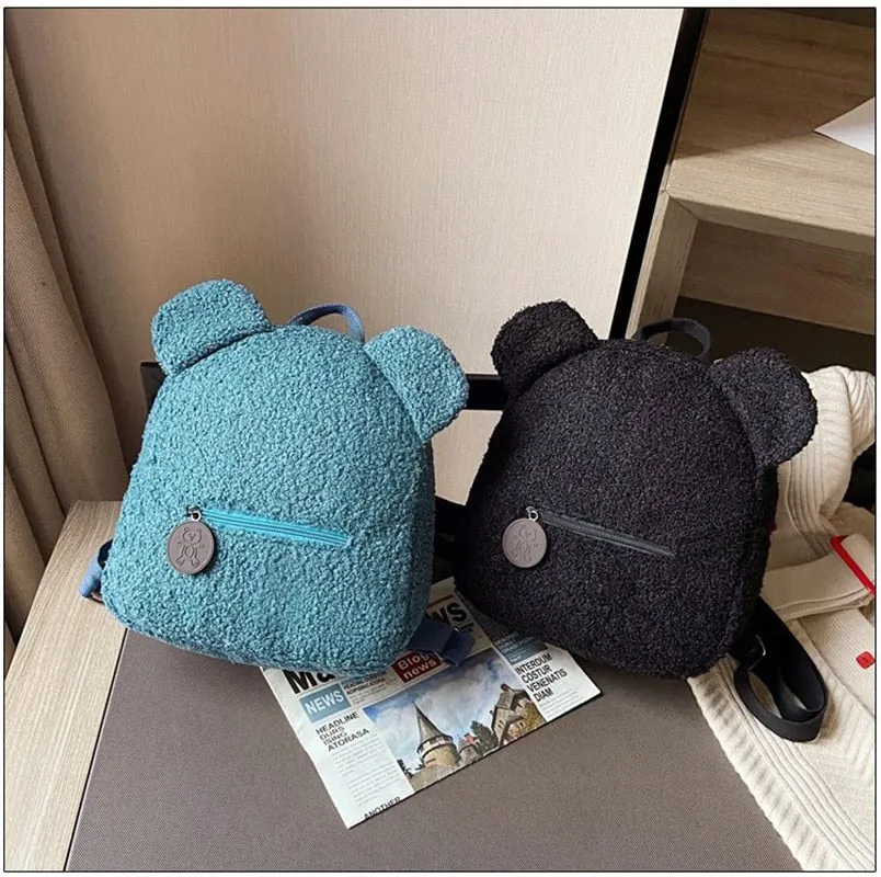 Cute Bear Shaped Shoulder Backpack