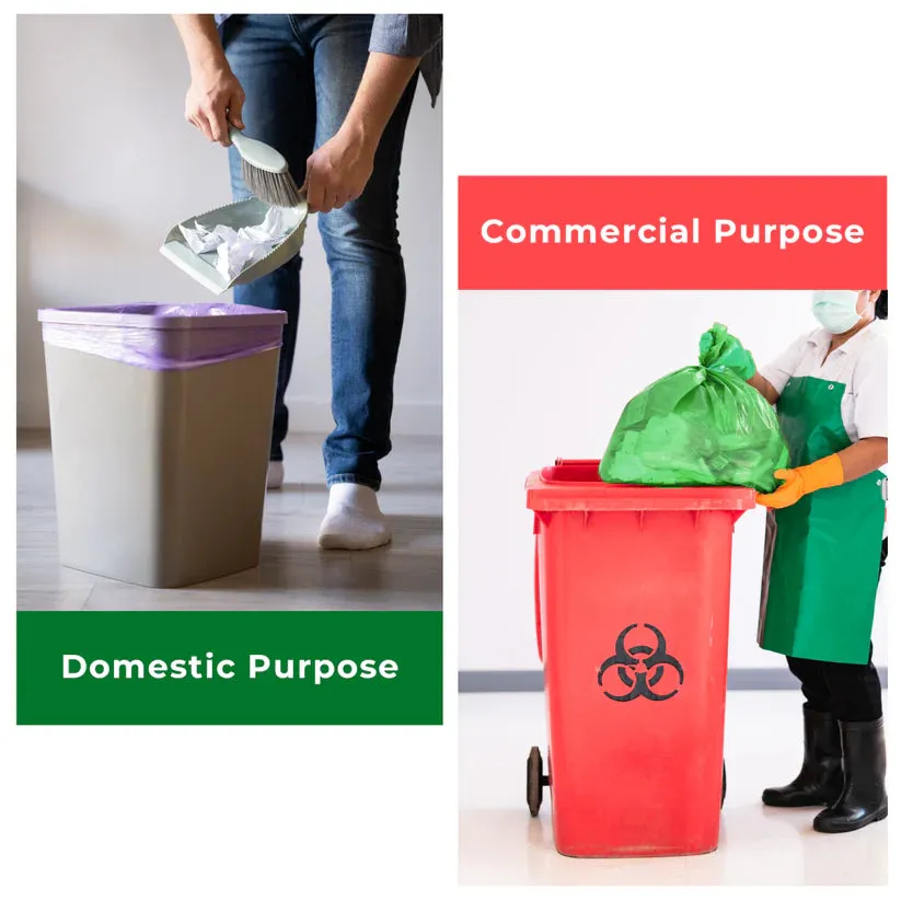 Ecobharat Bio degradable and compostable bags | 28x36 (11 pieces) | Black