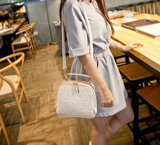 Fashion Women's Solid PU Leather High Quality Shoulder Bag