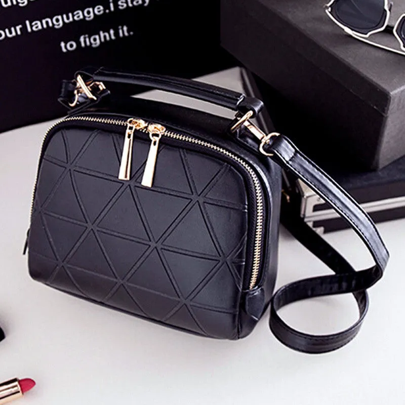 Fashion Women's Solid PU Leather High Quality Shoulder Bag