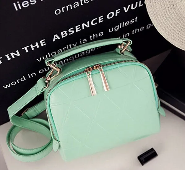 Fashion Women's Solid PU Leather High Quality Shoulder Bag