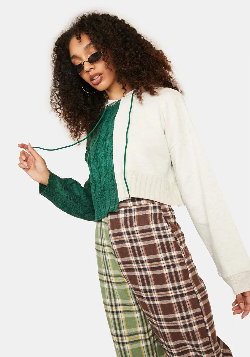 Forest Livin' Easy Cropped Sweater