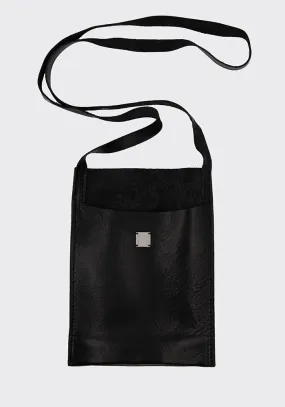 GUIDI PKT1 SOFT HORSE FULL GRAIN PASSPORT BAG BLACK