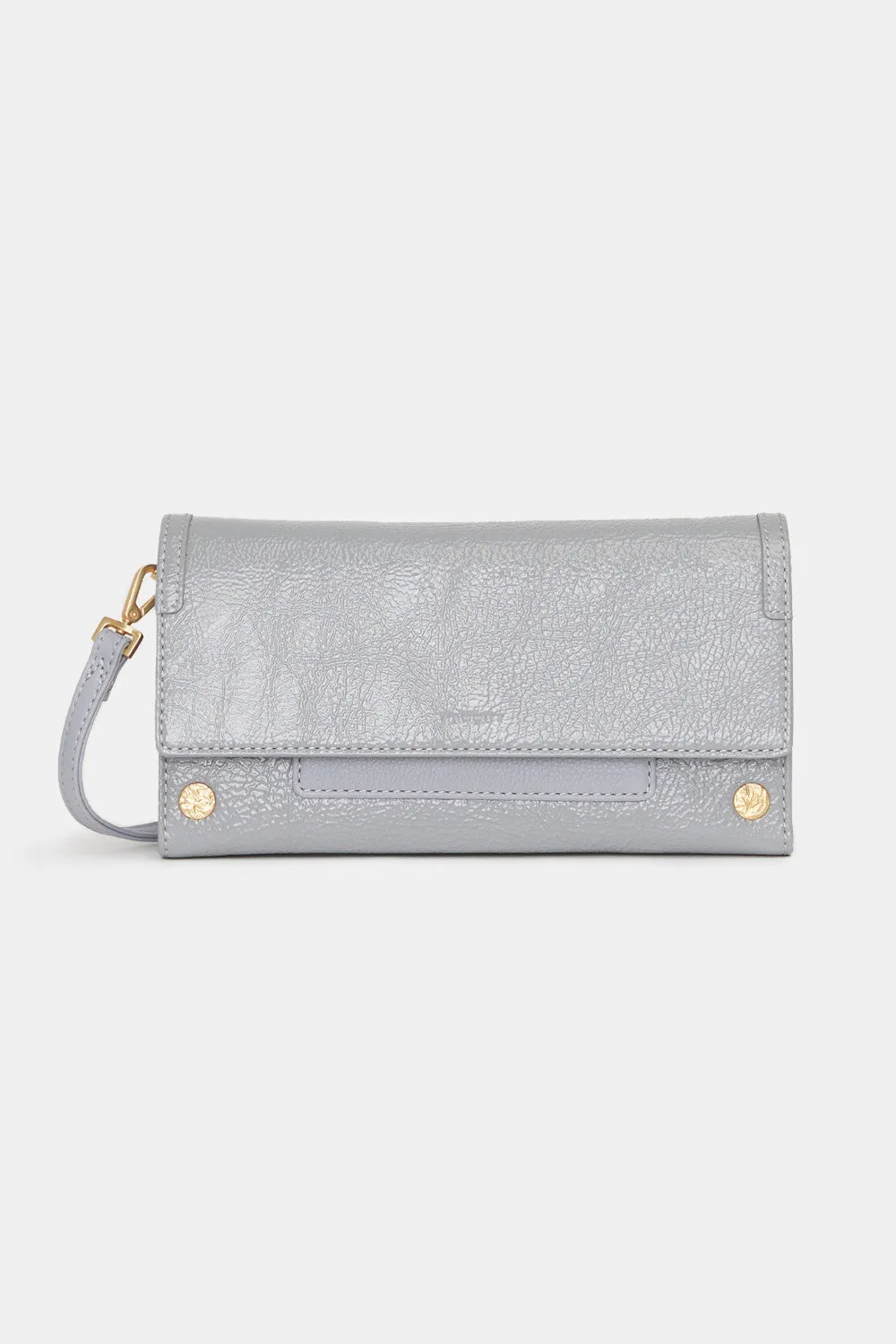 Hammit AJ Crossbody Clutch in Marina Glaze Brushed Gold Hammered