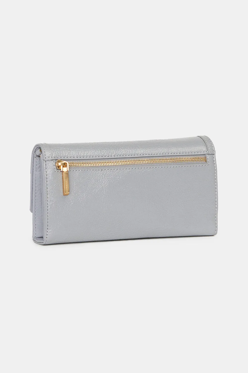 Hammit AJ Crossbody Clutch in Marina Glaze Brushed Gold Hammered