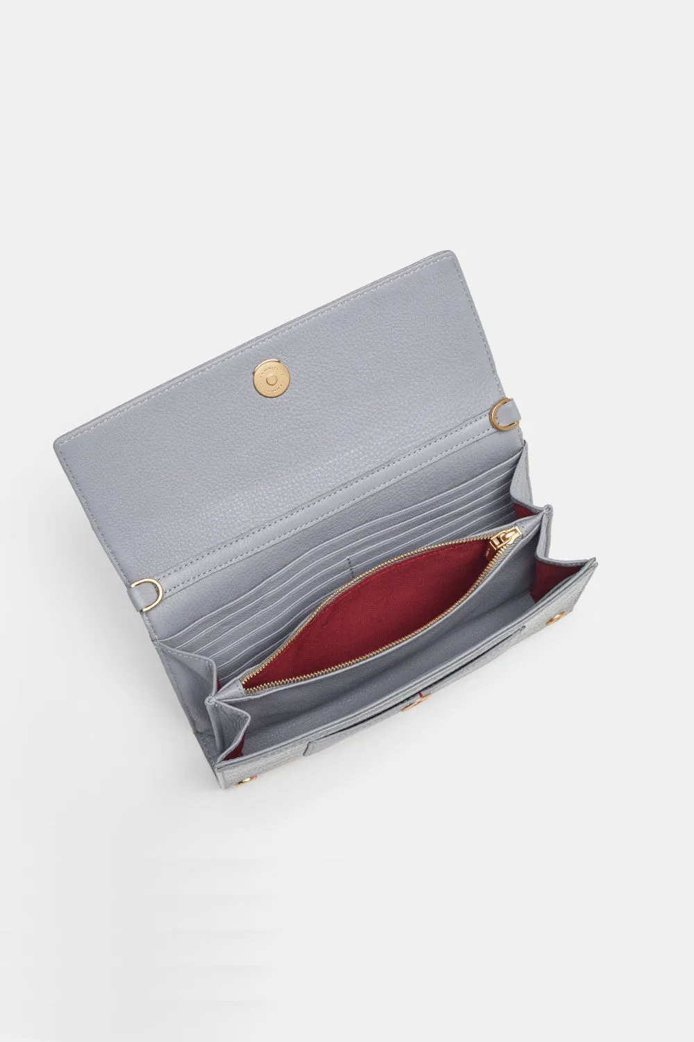 Hammit AJ Crossbody Clutch in Marina Glaze Brushed Gold Hammered