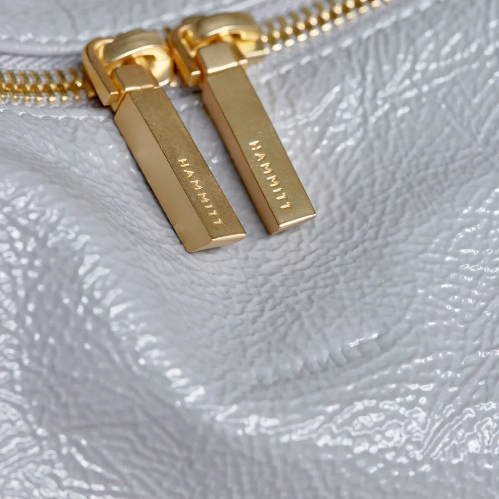 Hammit AJ Crossbody Clutch in Marina Glaze Brushed Gold Hammered