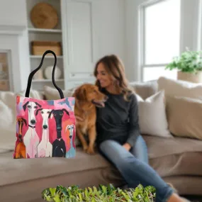 Iconic Artist Inspired Original Pink Dog Art Design Tote Bag