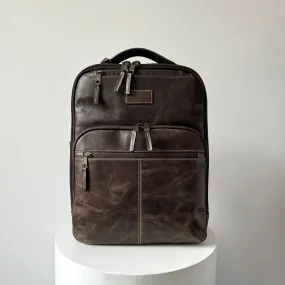 Leather Backpacks, Crazy Horse Full Grain Mens Leather Backpack