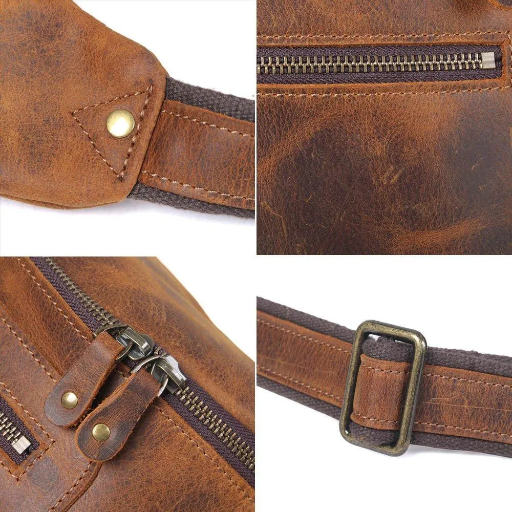 Leather Cross Body Bag for Men