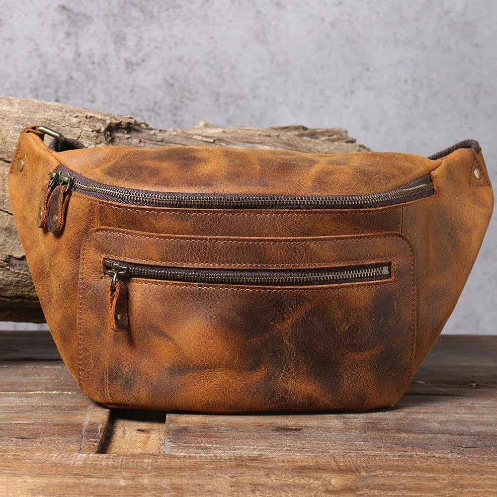 Leather Cross Body Bag for Men
