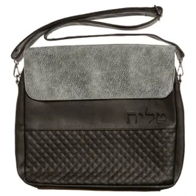 Leatherette Talit & Tefilin Set 36*40 Cm - Black
