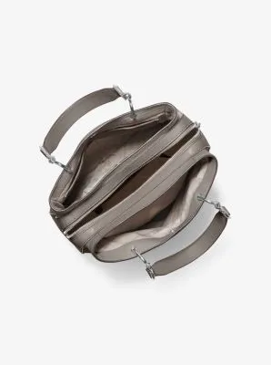 Lillie Medium Pebbled Leather Satchel