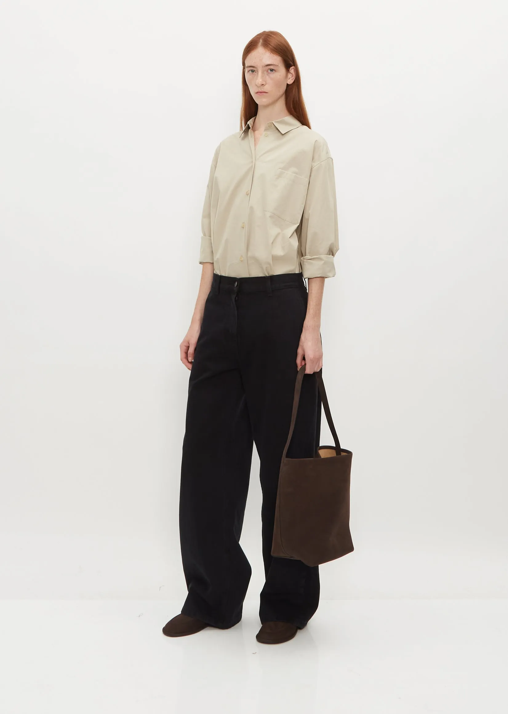 Medium N/S Park Tote — Wood Brown