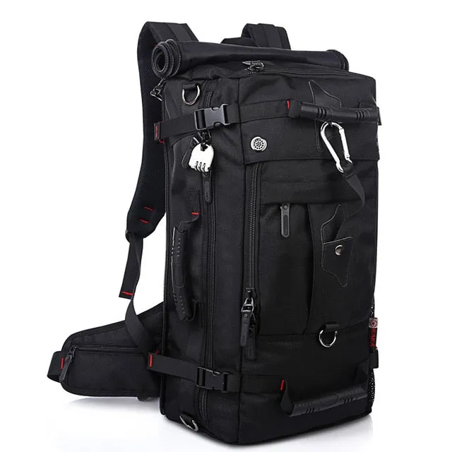 Men Backpack Travel Bag Large Capacity Versatile Utility Mountaineering Bag