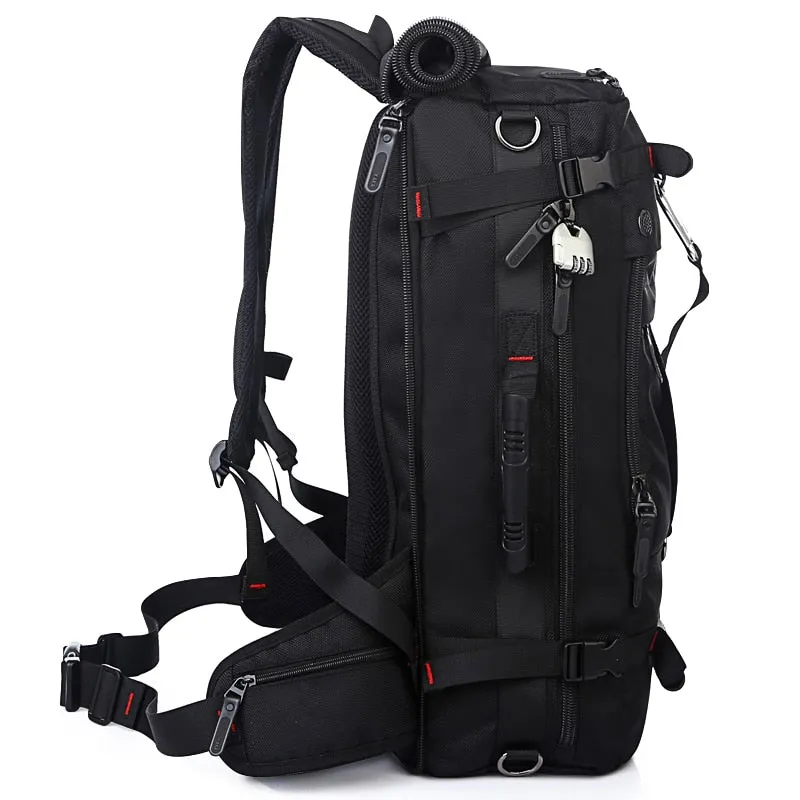 Men Backpack Travel Bag Large Capacity Versatile Utility Mountaineering Bag