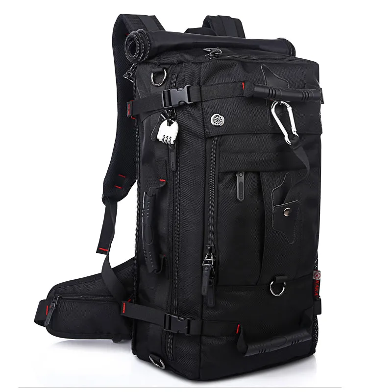 Men Backpack Travel Bag Large Capacity Versatile Utility Mountaineering Bag
