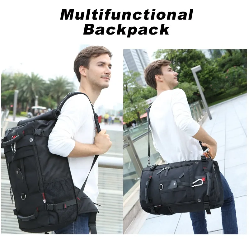Men Backpack Travel Bag Large Capacity Versatile Utility Mountaineering Bag