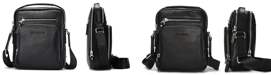 Men's Genuine Leather Shoulder Bag For iPad