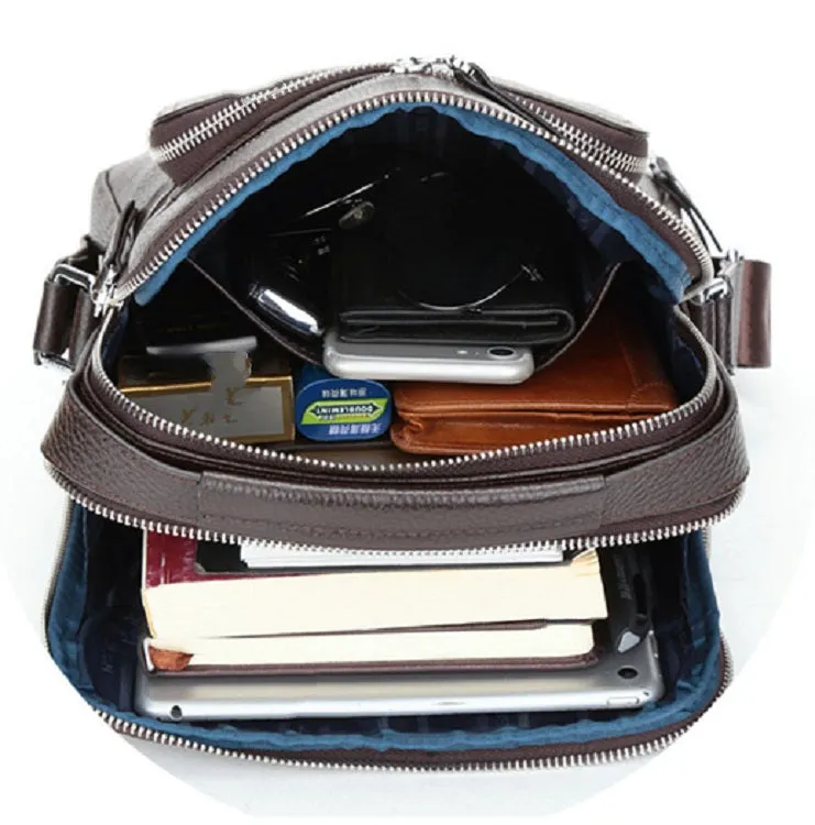 Men's Genuine Leather Shoulder Bag For iPad