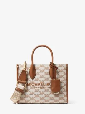 Mirella Small Logo Jacquard Crossbody Bag