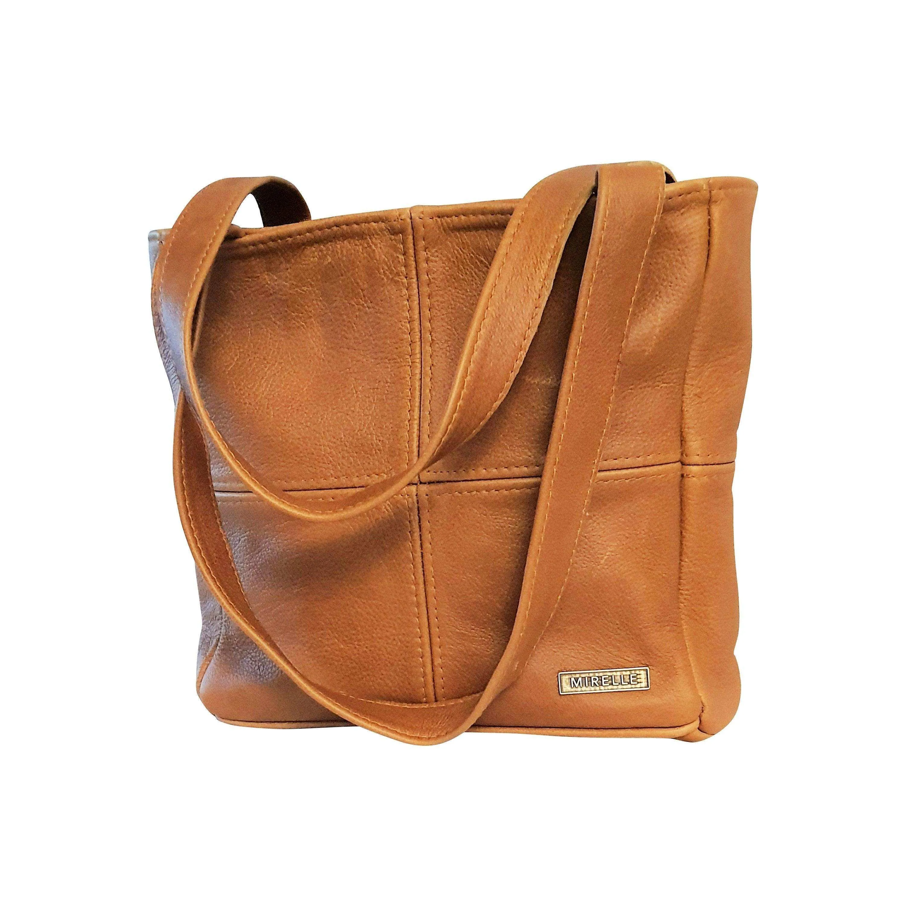 Mirelle Leather Classic Shopper Handbag - Small