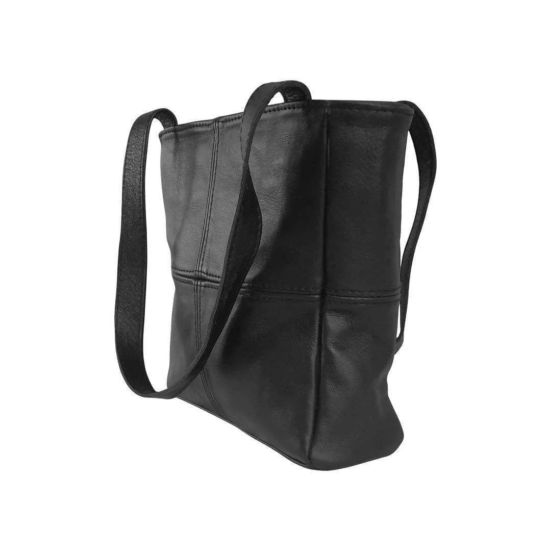 Mirelle Leather Classic Shopper Handbag - Small