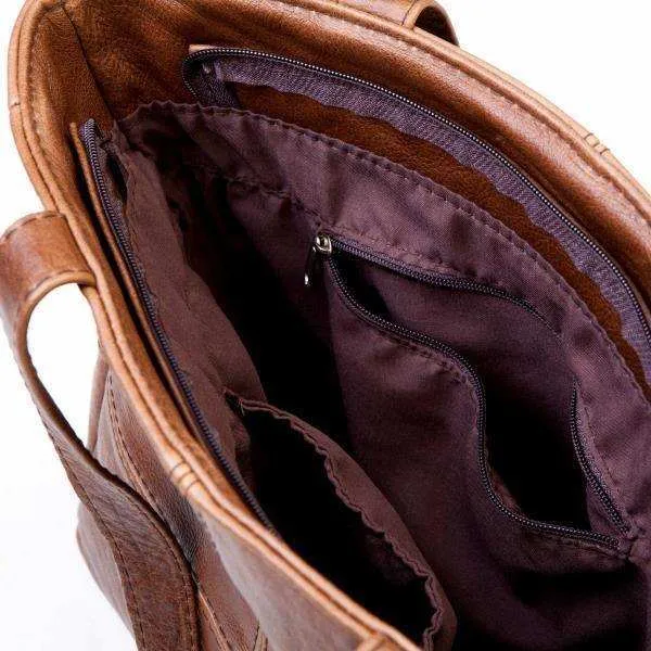 Mirelle Leather Classic Shopper Handbag - Small