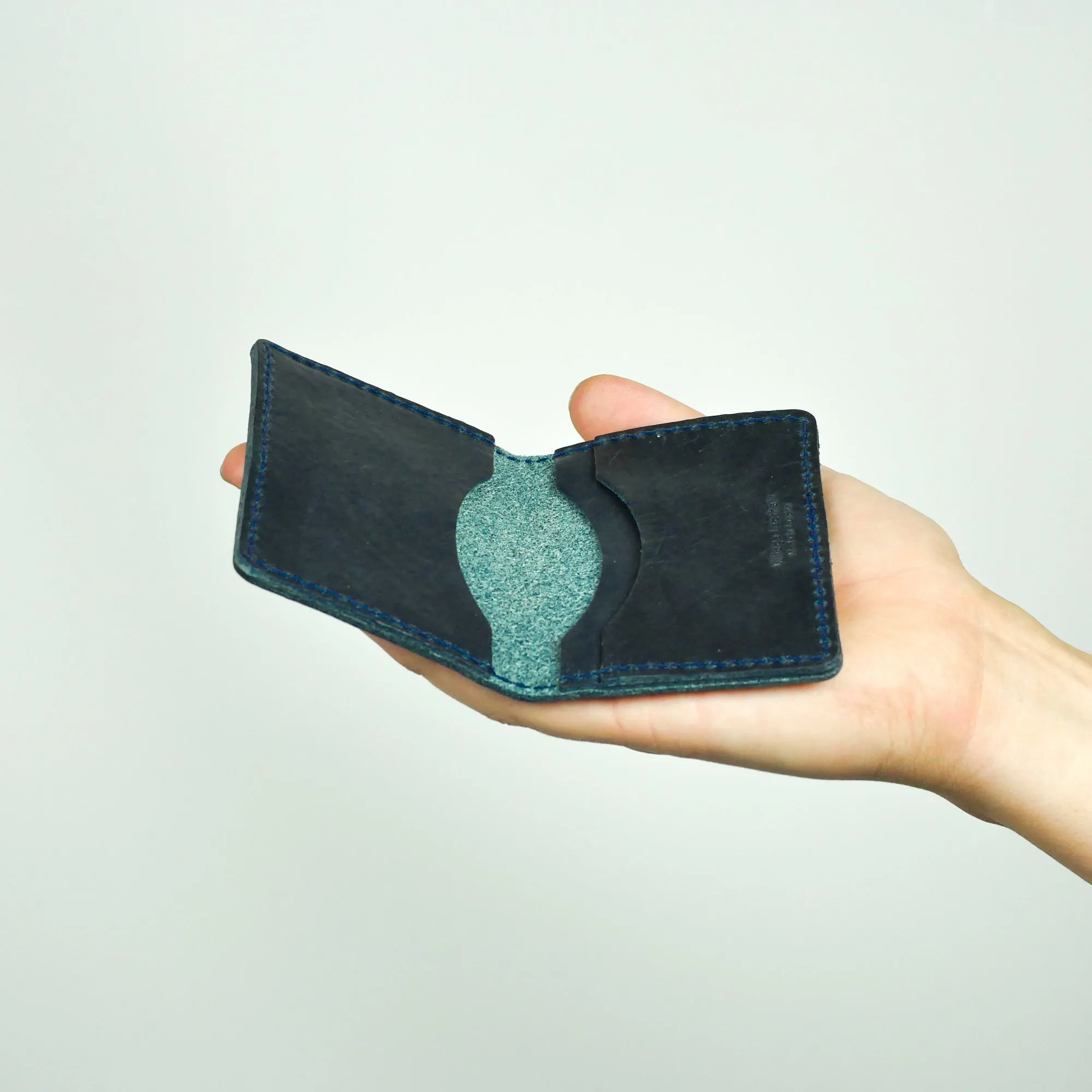 Missouri Navy Leather Card Holder