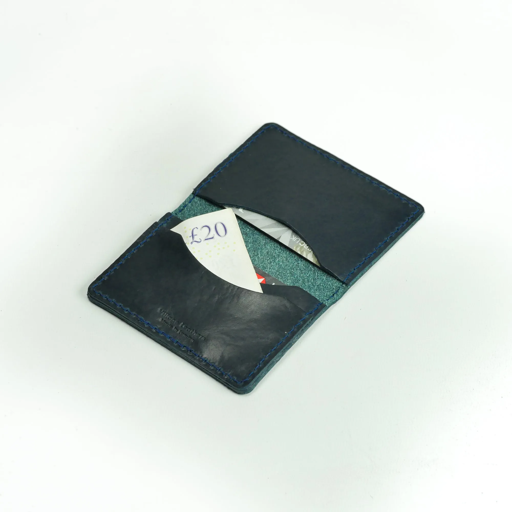 Missouri Navy Leather Card Holder