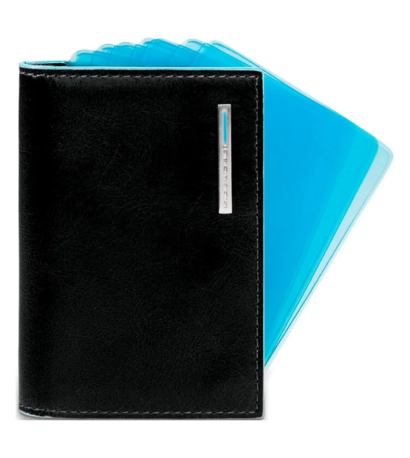 Piquadro Blue Square Unisex Coin & Card Case