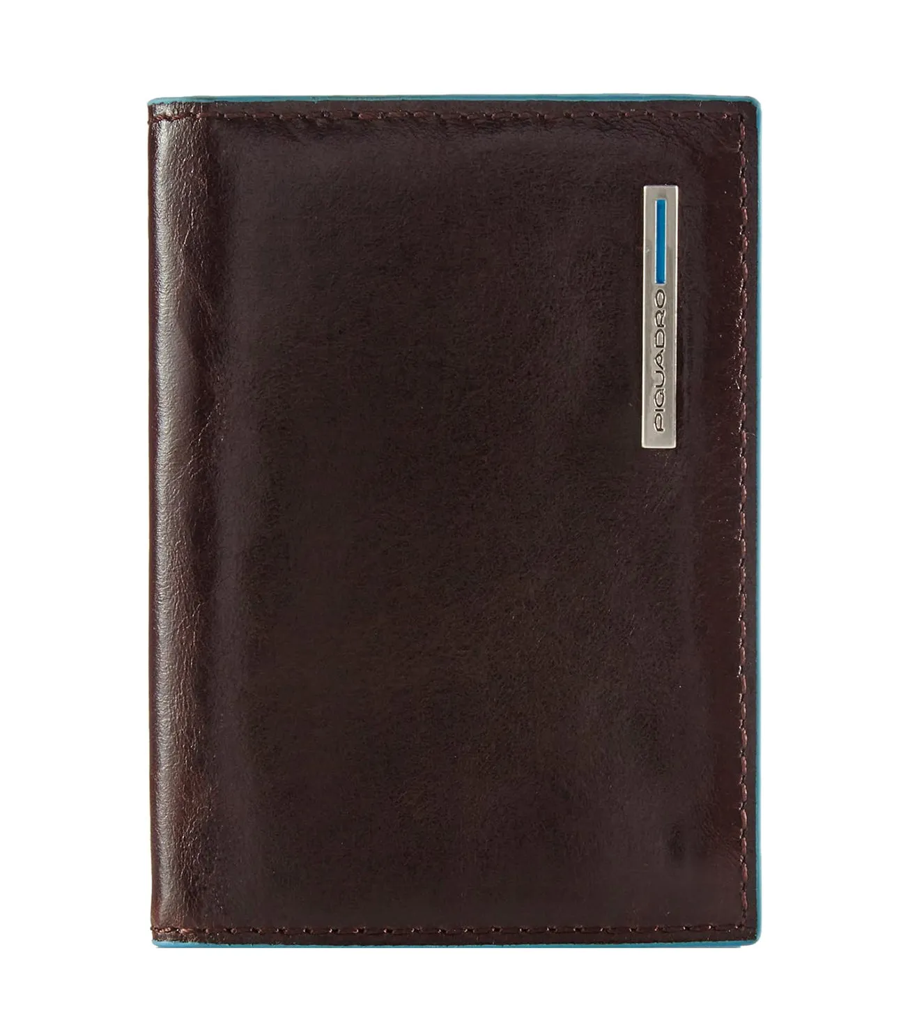 Piquadro Blue Square Unisex Coin & Card Case