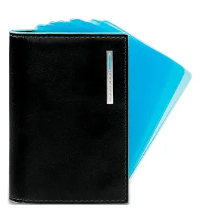 Piquadro Blue Square Unisex Coin & Card Case