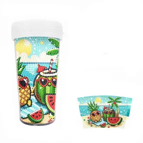 Poppy Crafts Diamond Art Tumbler Kit #20 - Tropical Island Fruits