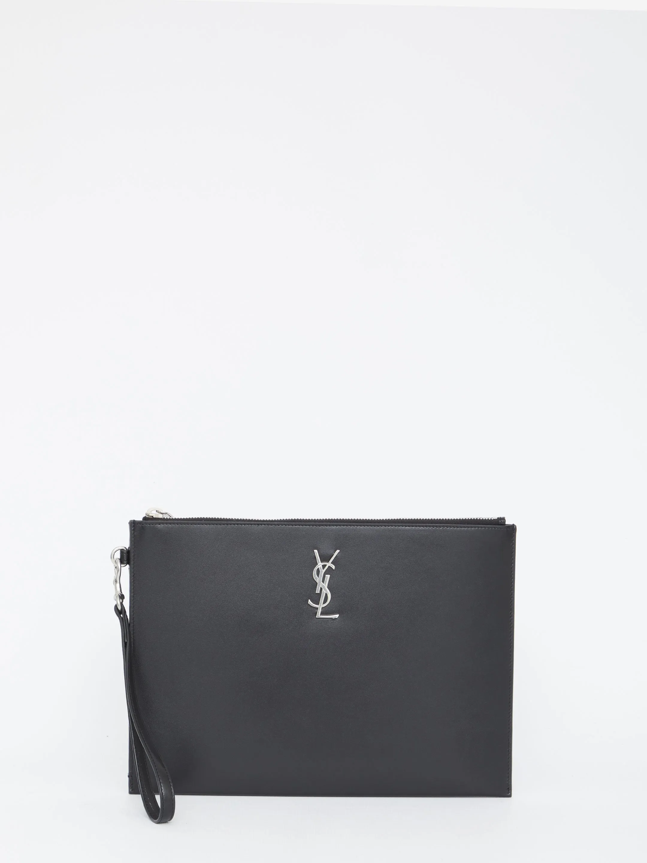 Saint Laurent Ipad Holder In Leather
