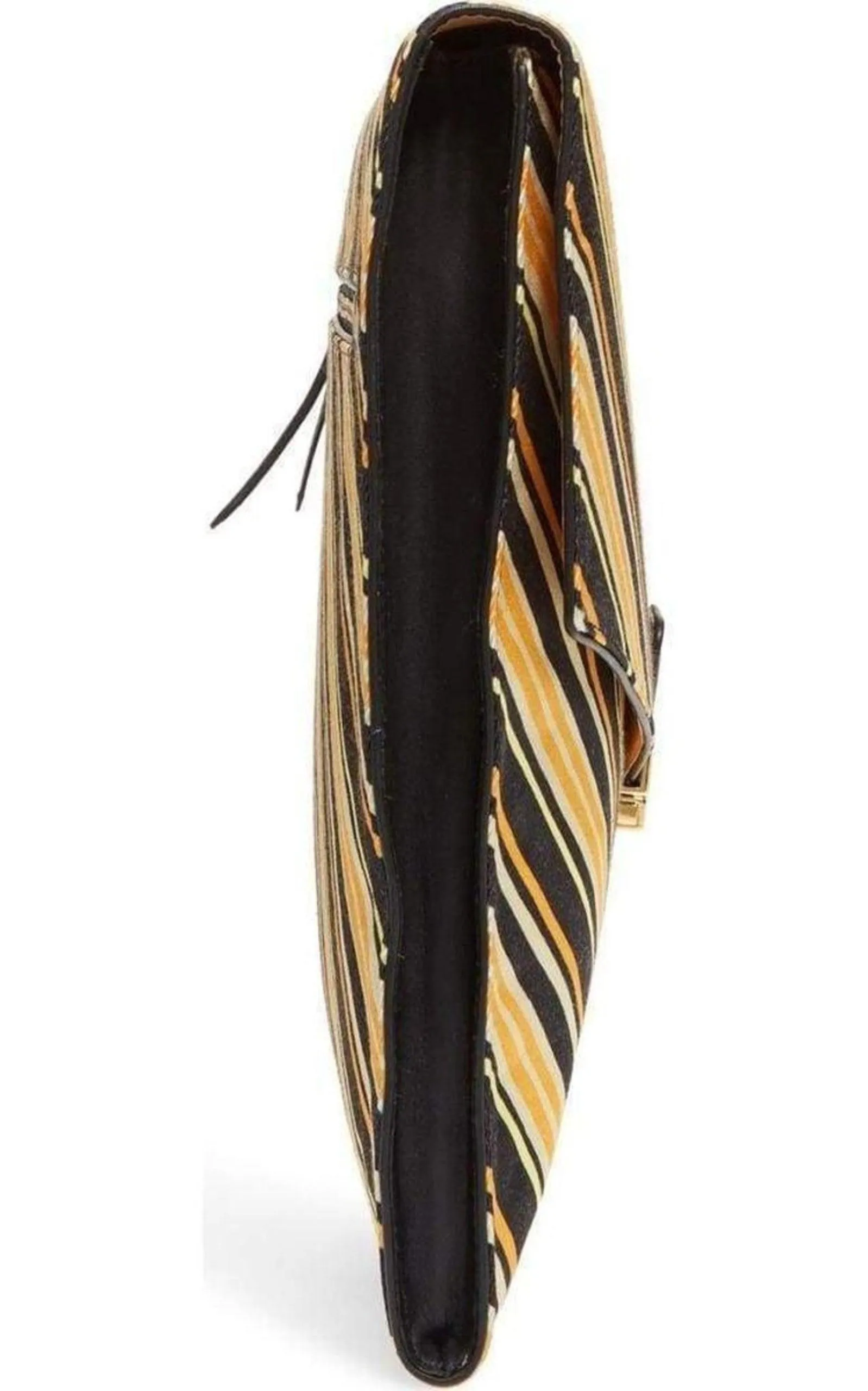 Stripe Large Envelope Clutch