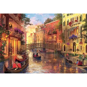 Sunset Venice City Bridge